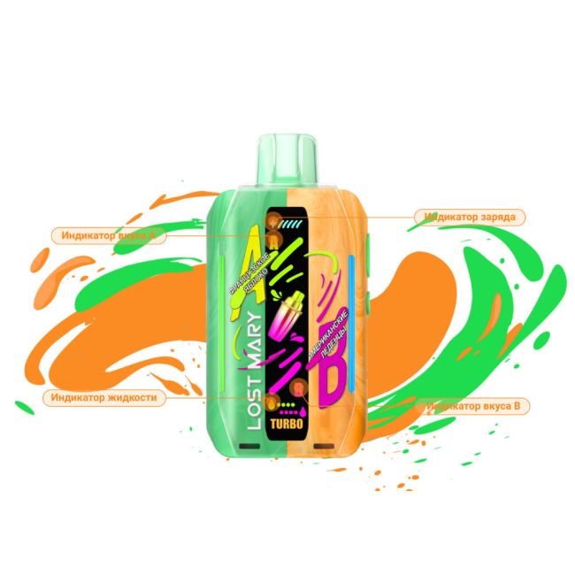 Lost Mary Mixer+ 25000 - Яблочные леденцы Lost Mary Mixer+ 25000 - Яблочные леденцы