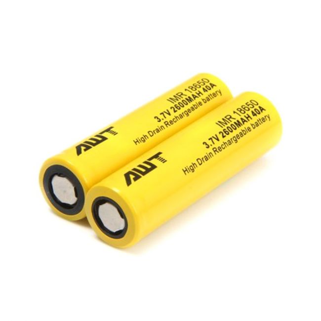 Аккумулятор AWT IMR 18650 40A 2600mah Аккумулятор AWT IMR 18650 40A 2600mah