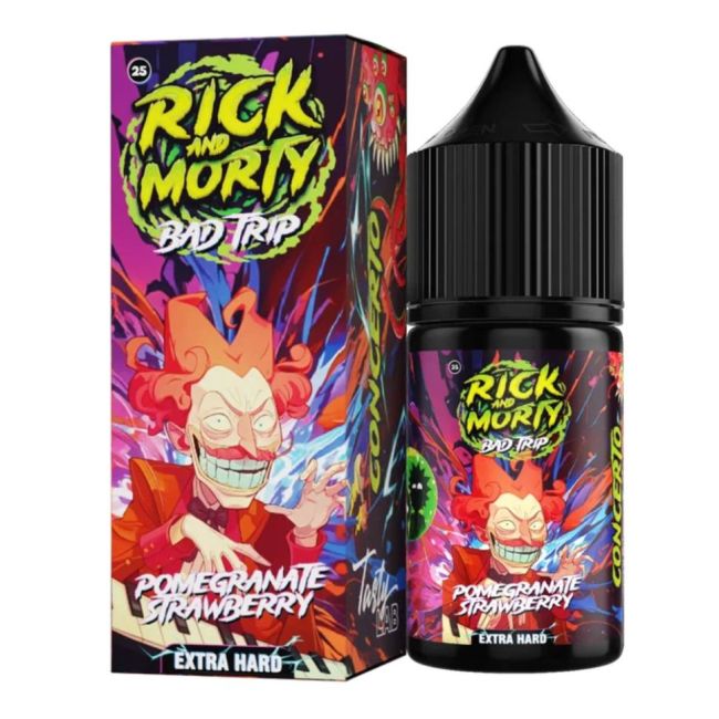 Жидкость Rick And Morty Bad Trip - Гранат Клубника Жидкость Rick And Morty Bad Trip - Гранат Клубника