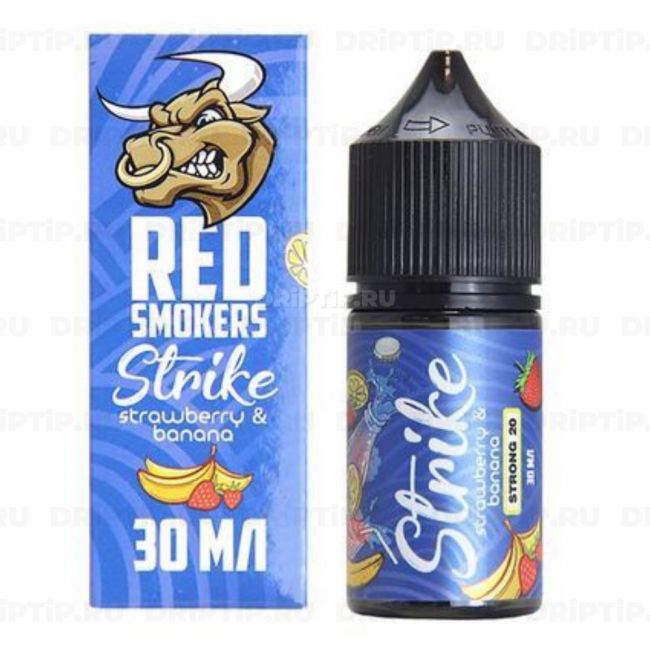 Жидкость Strike Salt - Strawberry Banana 
