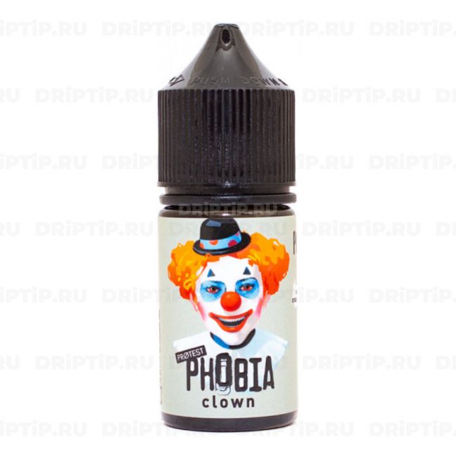 Жидкость Phobia Salt - Clown (20 штук / упаковка) Срок годности до 12.2025 Жидкость Phobia Salt - Clown (20 штук / упаковка) Срок годности до 12.2025