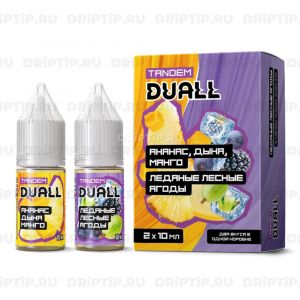Duall Tandem Salt - Ананас Дыня Манго и Ледяные Лесные Ягоды Duall Tandem Salt - Ананас Дыня Манго и Ледяные Лесные Ягоды