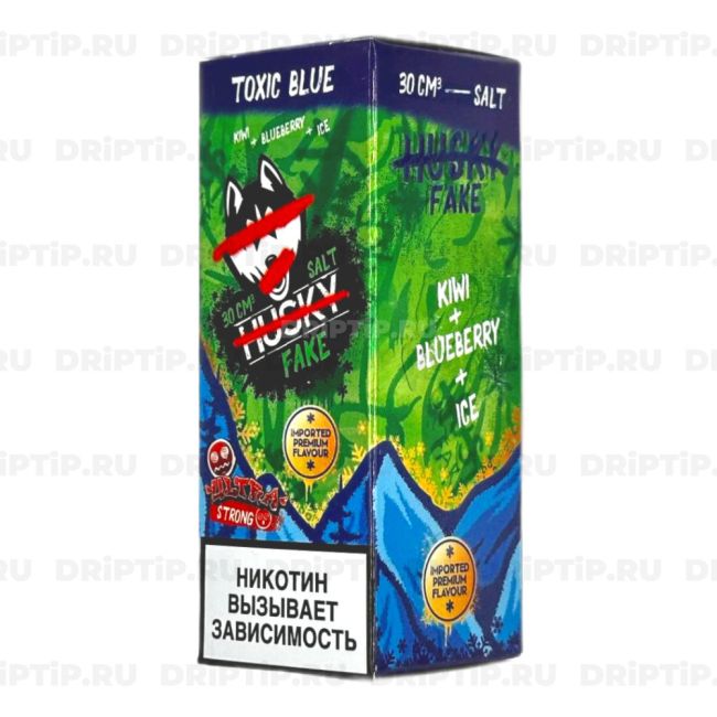 Жидкость Husky Import Fake Salt - Toxic Blue 