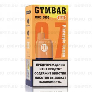 GTM BAR Migo 5000 - Pineapple Lemon GTM BAR Migo 5000 - Pineapple Lemon