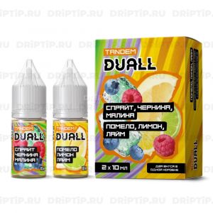 Duall Tandem Salt - Спрайт Черника Малина и Помело Лимон Лайм Duall Tandem Salt - Спрайт Черника Малина и Помело Лимон Лайм
