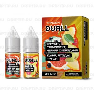 Duall Tandem Salt - Спрайт Грейпфрут Черная Смородина и Дыня Ягоды Груша Duall Tandem Salt - Спрайт Грейпфрут Черная Смородина и Дыня Ягоды Груша