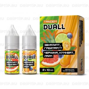 Duall Tandem Salt - Эвкалипт Грейпфрут и Черника Кумкват Лайм Duall Tandem Salt - Эвкалипт Грейпфрут и Черника Кумкват Лайм