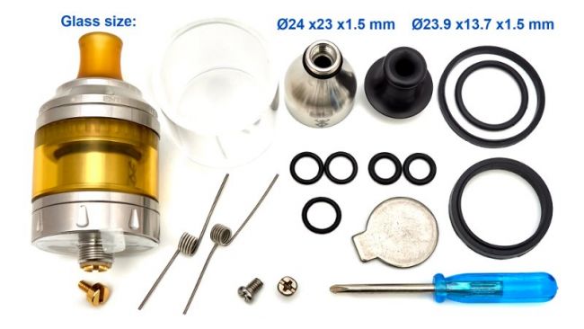 Berserker MTL RTA от Vandy Vape Стальной - обслуживаемый бак Berserker MTL RTA от Vandy Vape Стальной - обслуживаемый бак