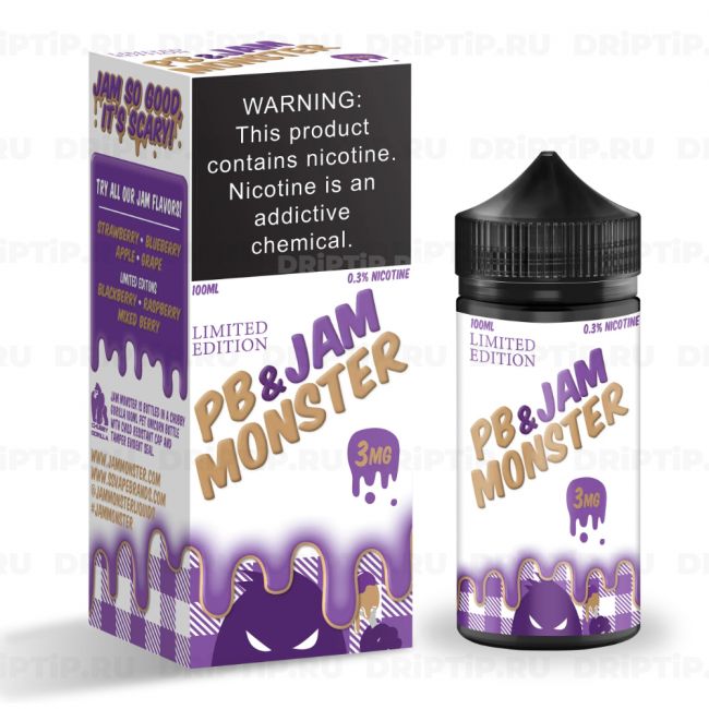 Жидкость Jam Monster - PB & Grape 