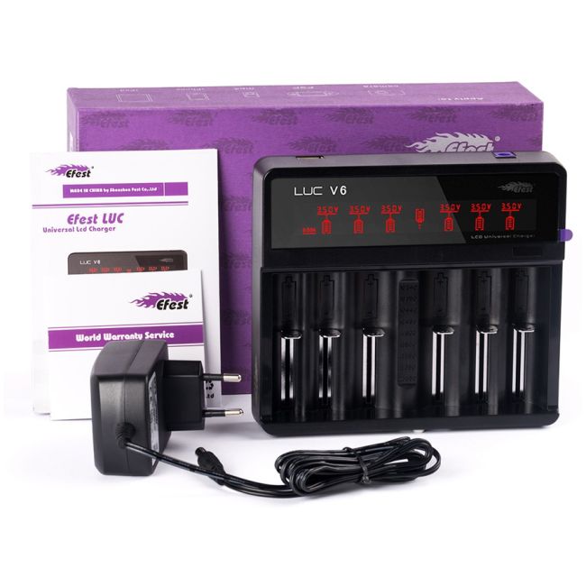 Зарядное устройство Efest LUC V6 LCD