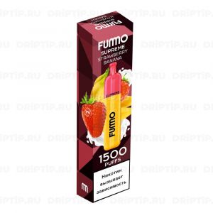 Fummo Supreme 1500 Затяжек - Клубника Банан Fummo Supreme 1500 Затяжек - Клубника Банан