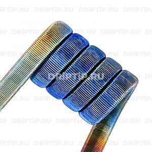Framed Staple 2*0,4K+4*(0.5x0.1)K +0,1 NiCr, 3 мм, 5 витков, 0.13 ом Плата Framed Staple 2*0,4K+4*(0.5x0.1)K +0,1 NiCr, 3 мм, 5 витков, 0.13 ом Плата