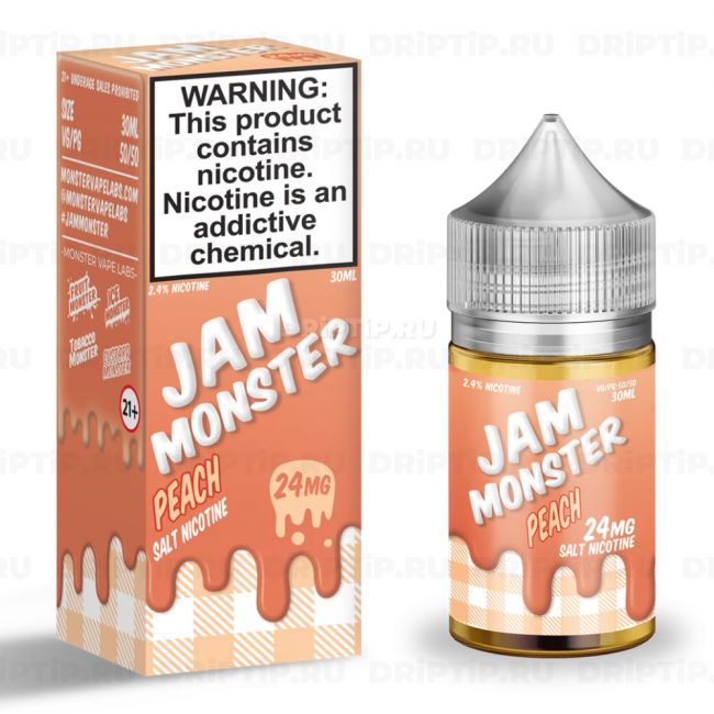 Жидкость Jam Monster Salt - Peach 