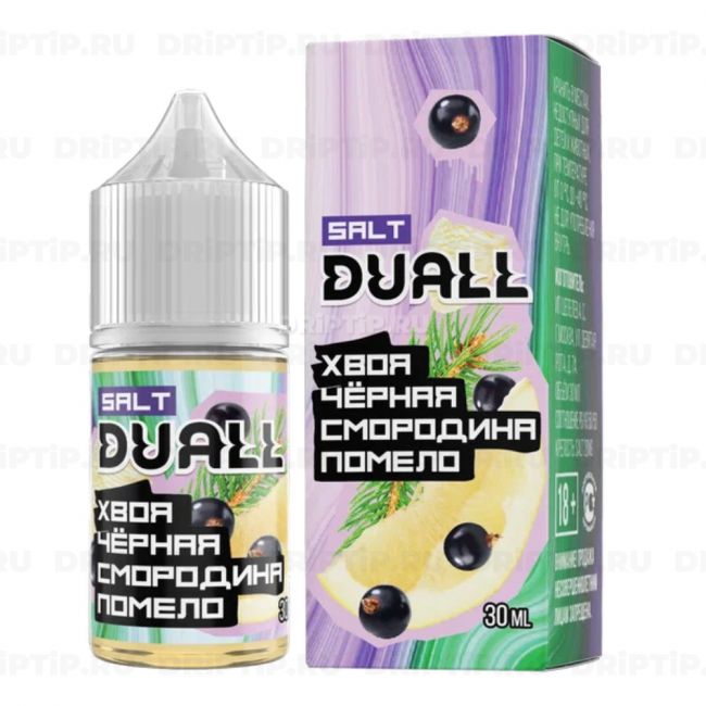 Жидкость Duall Salt - Хвоя Черная Сомородина Помело Жидкость Duall Salt - Хвоя Черная Сомородина Помело
