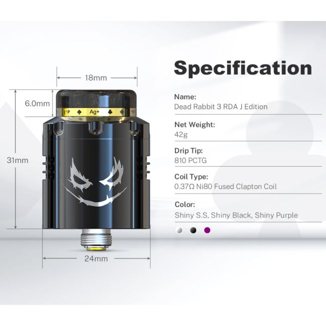 Hellvape Dead Rabbit 3 RDA J Edition Hellvape Dead Rabbit 3 RDA J Edition
