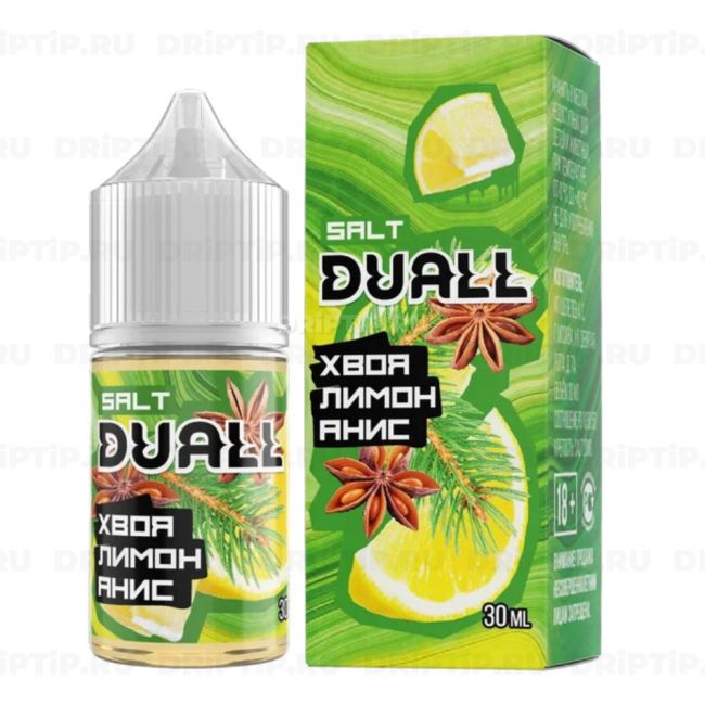 Жидкость Duall Salt - Хвоя Лимон Анис 