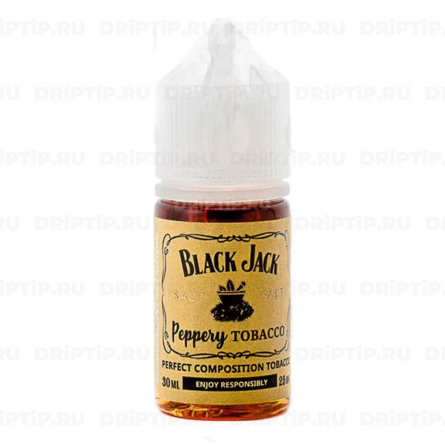 Жидкость Black Jack Salt - Peppery Tobacco 