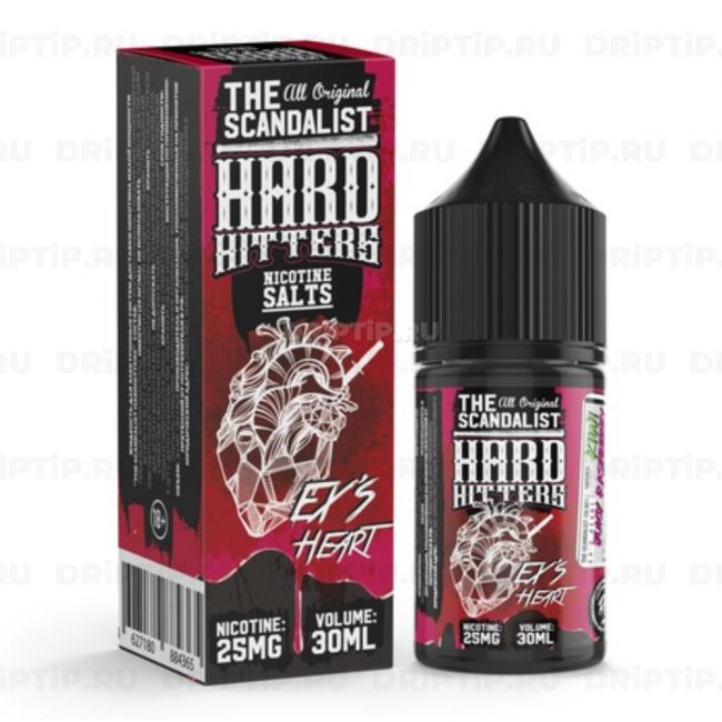 Жидкость The Scandalist Hard Hitters Salt - Ex's Heart 