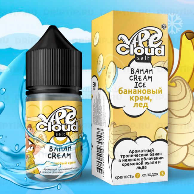 Vape Cloud Salt - Банановый Крем Со Льдом