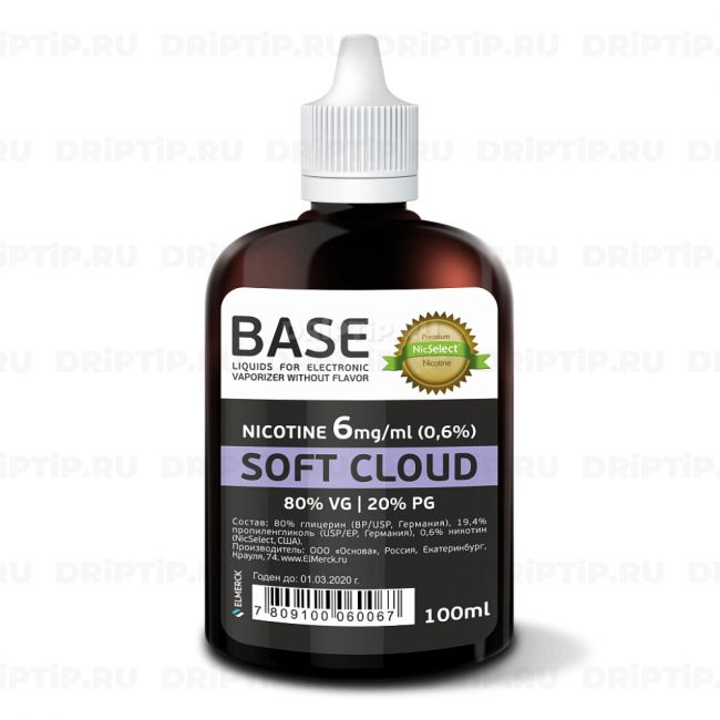 Основа ElMerck Soft Cloud Premium 80/20 100ml