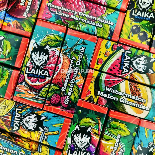 Жидкость Laika Orange Salt - Raspberry Green Apple Lime 